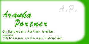 aranka portner business card